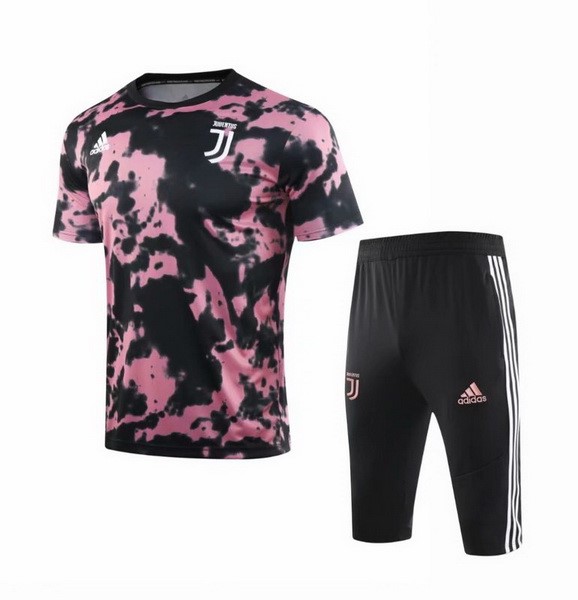 Trainingsshirt Juventus Komplett Set 2019-20 Schwarz Pink Fussballtrikots Günstig